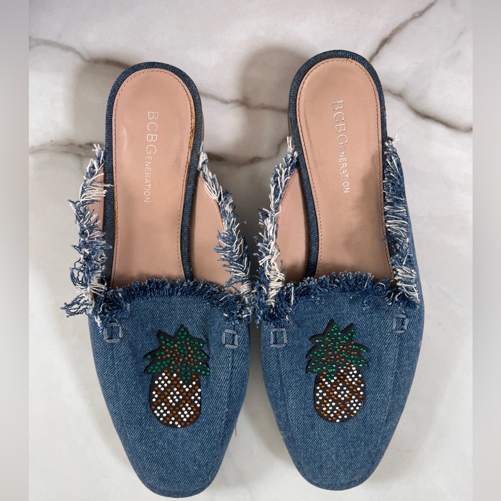BCBGeneration pineapple mules